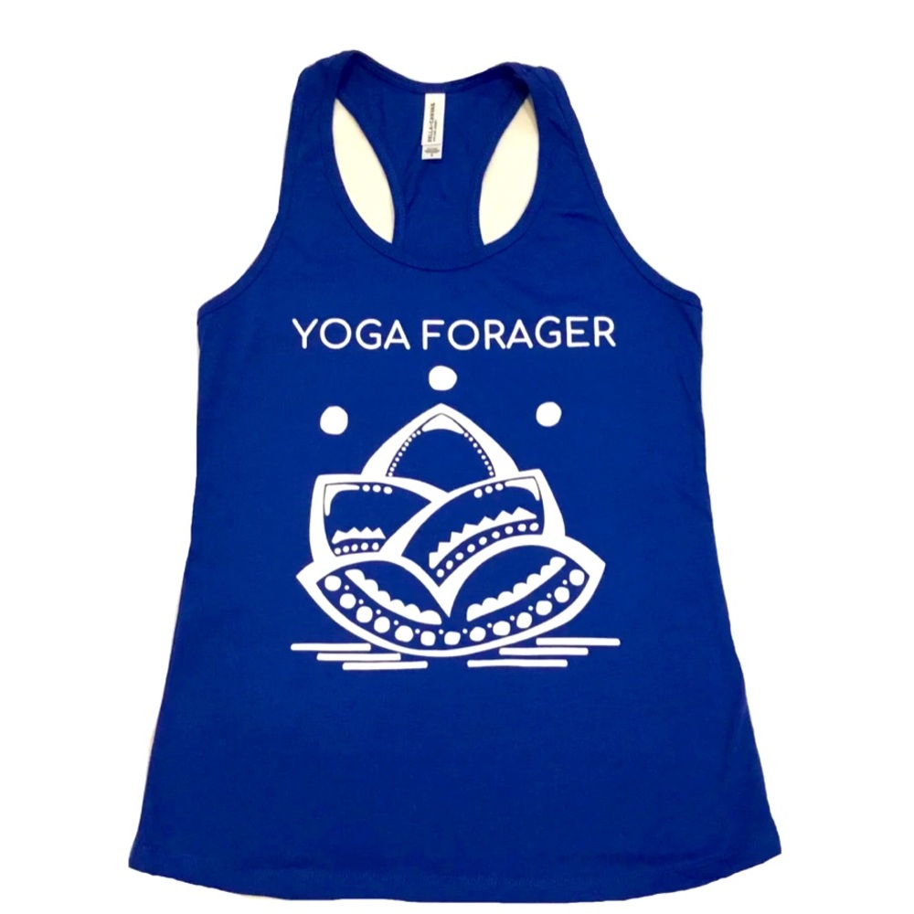 *New* Yoga Forager Lotus Tank in Royal Blue